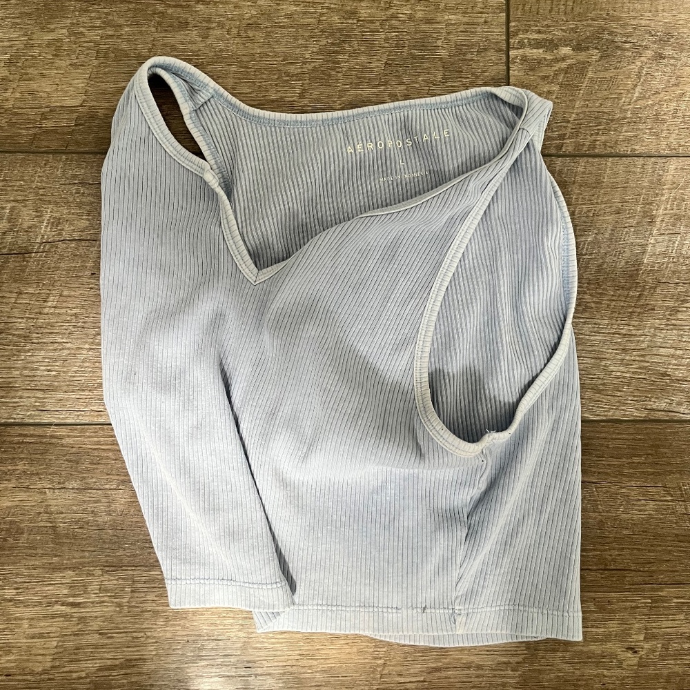 Aeropostale Large Women’s Light Blue Cropped Tanktop
